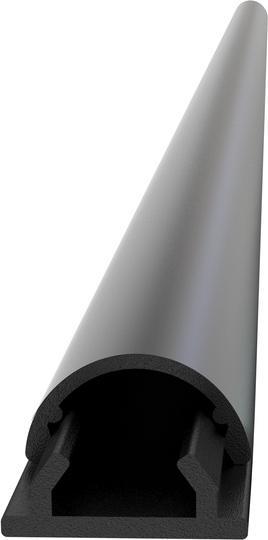 Actual product image Multibrackets Cable duct 12 x 1600 mm aluminum black (Duct, 160 cm)