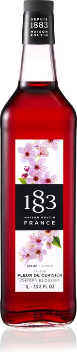 Actual product image 1883 Cherry blossom syrup 0% vol. 1l