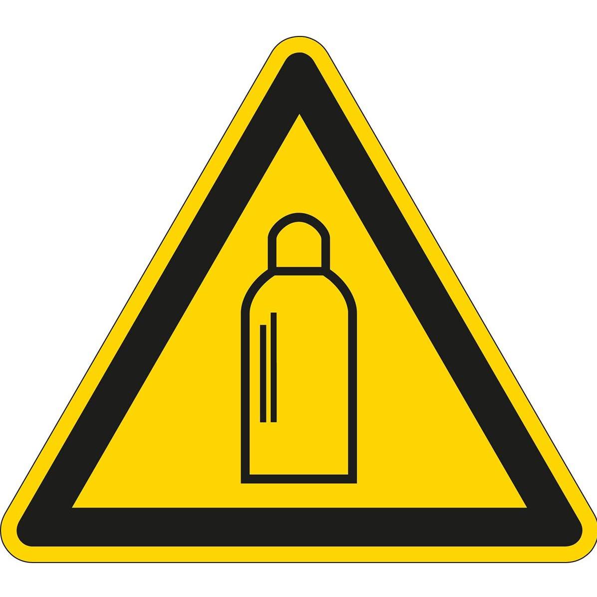 Brady, Segnaletica di sicurezza, PIC 335-TRI 20-B-7586 15ea/foglio, mini pittogrammi - avvertimento contro le bombole di gas (15