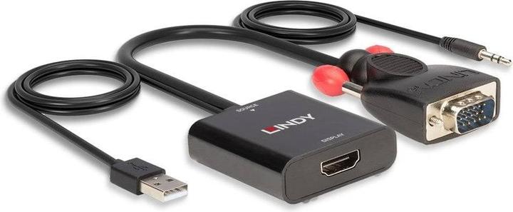 Image du produit Lindy Convertisseur VGA & audio, vers HDMI (VGA, HDMI, 4.50 cm)