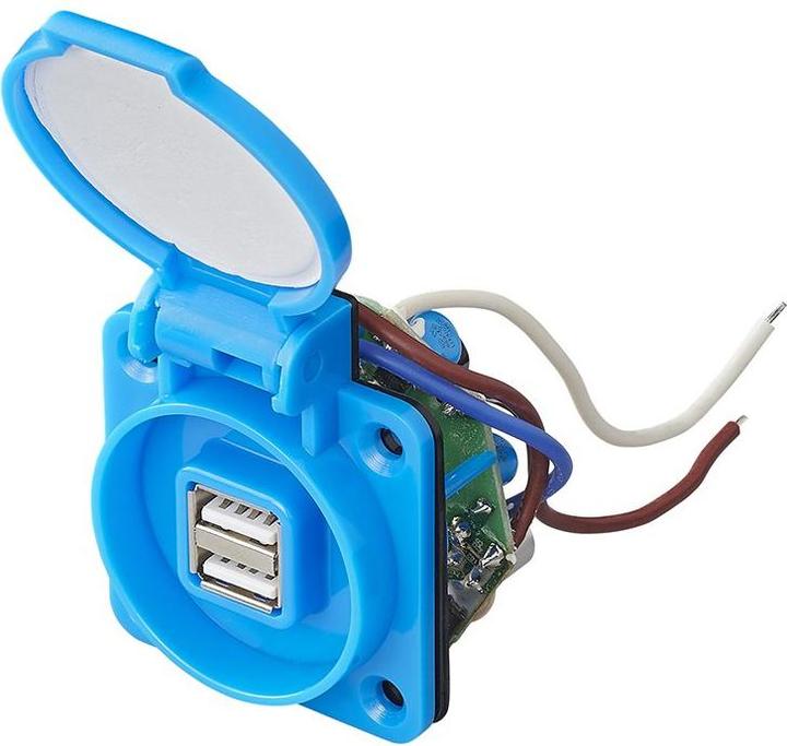 Produktbild ProPlus Einbausteckdose mit 2xUSB DC 5V max. 2100mA