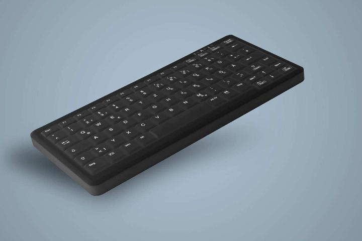 Actual product image Active Key Keyboard AK-CB4110F-U1-B/GE Hygiene Touchpad Keyboard Fully Sealed USB Black (DE, Cable)