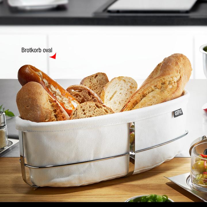 Immagine prodotto GEFU 33661 Cestino per pane BRUNCH, ovale bianco