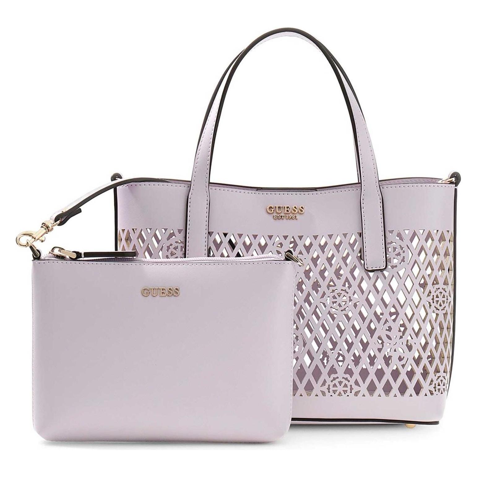 Guess, Damen, Handtasche, Letty 2 In 1 Mini Tote, Violett