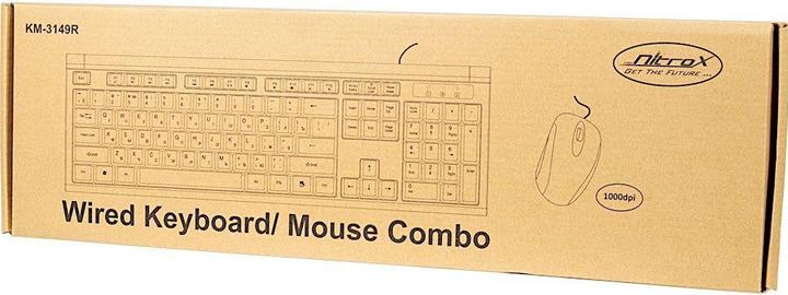 Image du produit Intertech KM-3149R Clavier USB QWERTY russe, US anglais (ING. Int., Filaire)