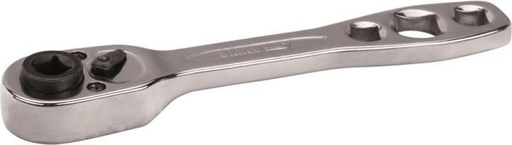 Actual product image Bahco 1/4" reversible ratchet for refrigeration technology with 32 teeth and 11.5° swing-back angle, 160 (1/4")