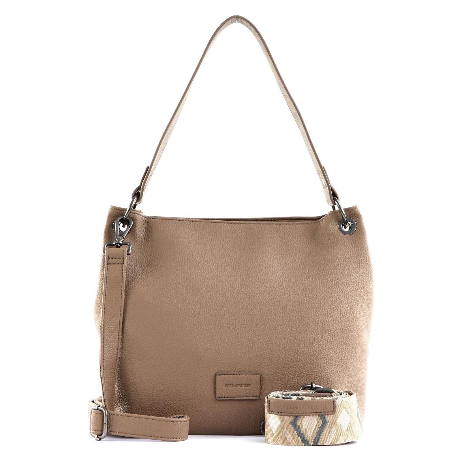 FredsBruder, Damen, Handtasche, Lanbe Hobo Bag, Grau