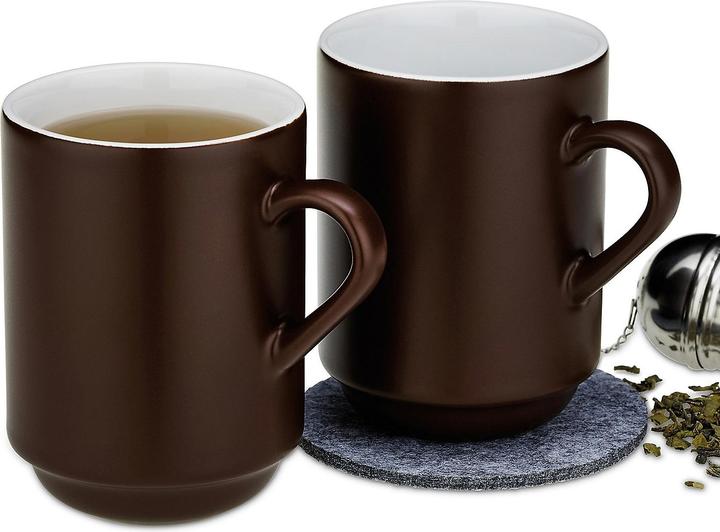 Actual product image Kela Cup Mattia brown (300 ml, 2x)