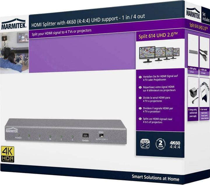 Productafbeelding Marmitek Split 614 UHD 4K HDMI verdeler