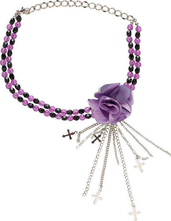 Produktbild Widmann Halskette Mit Violetter Gotischer Blume