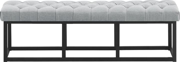 Actual product image Swisshandel24 Bench Amun fabric B150, grey (150 cm)