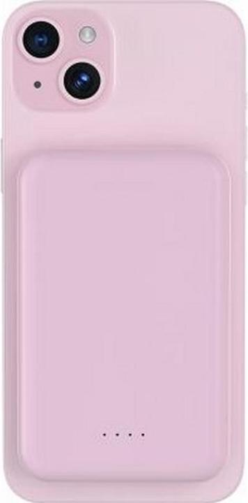 Produktbild Bigben Powerbank Induktionsladegerät, MagSafe Kompatibel Rosa (5000 mAh, 10 W)
