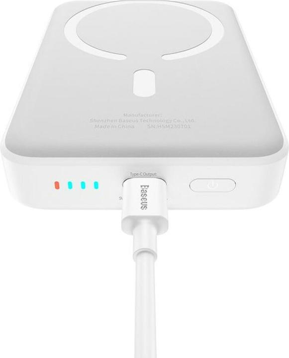 Produktbild Baseus Magnetic Mini Air Powerbank 10000mAh 20W (white) (10000 mAh, 20 W, 37 Wh)