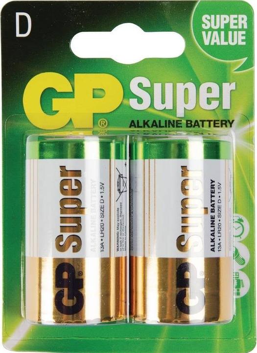 Actual product image GP Batteries Super (2 pcs., D, 1300 mAh)