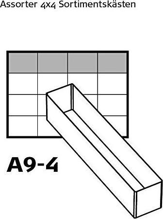 Actual product image Raaco Compartment insert 55 4xA9-4
