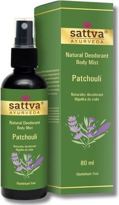 Actual product image Sattva Ayurveda Sattva Natural Deodorant Body Mist Natural Deodorant In Patchouli 80Ml (Spray, 80 ml)