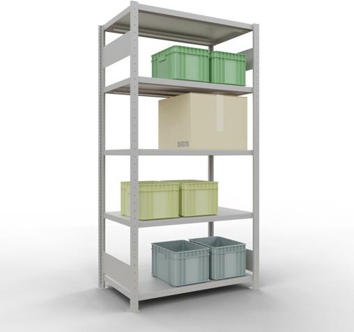 Actual product image Schulte Lagertechnik MULTIplus330 basic racking system with length ledgers