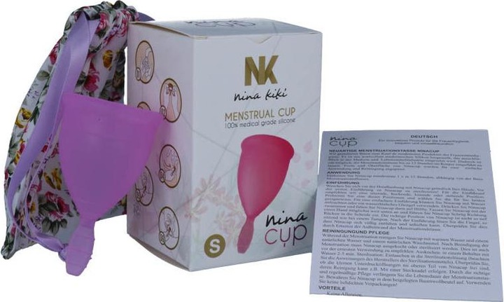 Actual product image Nina Kiki Nina Cup Menstrual Cup Size S Lilac