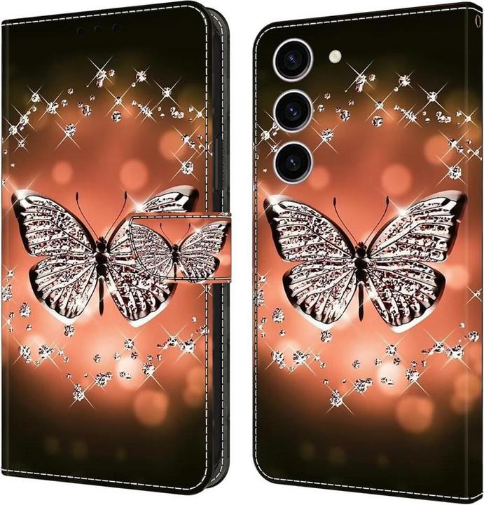 Produktbild Cover-Discount 3D-Effekt Hülle Etui Crystal Butterfly (Samsung Galaxy S24)
