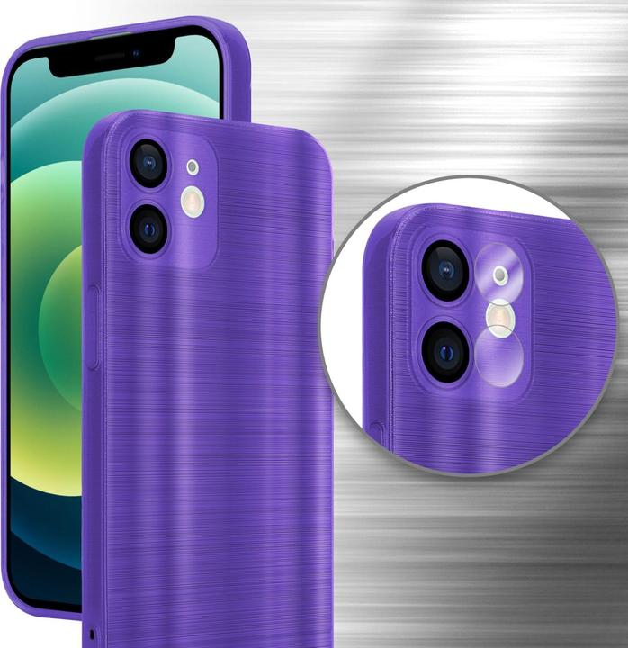 Actual product image Cadorabo Case for Apple iPhone 12 MINI in TPU Brushed Camera Protection LM160 Style (Apple iPhone 12 mini)