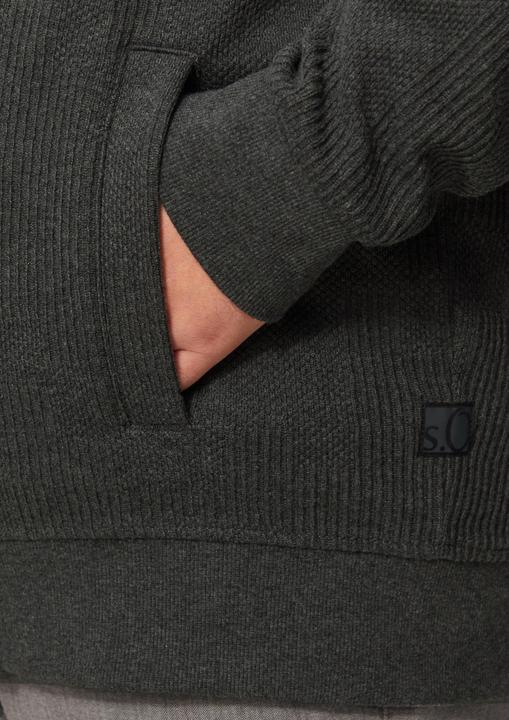 Image du produit S.Oliver Sweatshirt Jacke Sweatjacke aus Jacquard in Strick-Optik (XXL)