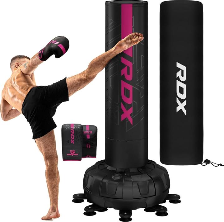 Actual product image Rdx Free Standing Punch Bag F6 Pink - 6ft (180 cm)
