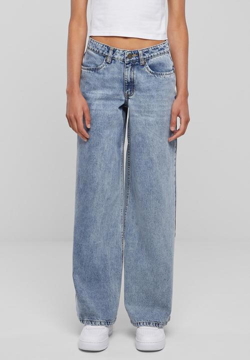 Produktbild Urban Classics Ladies Mid Waist Wide Denim (26)