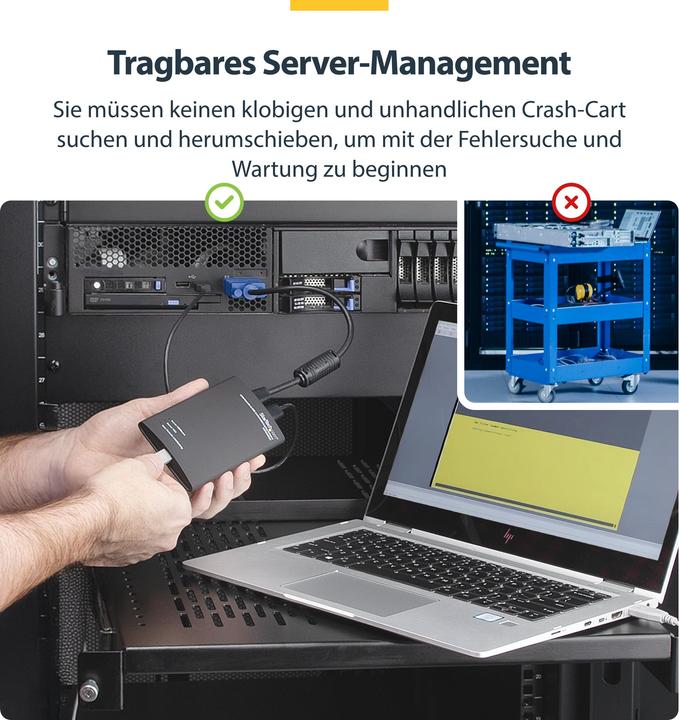 Immagine prodotto StarTech Carrello D'Emergenza Da Kvm A USB Per Laptop