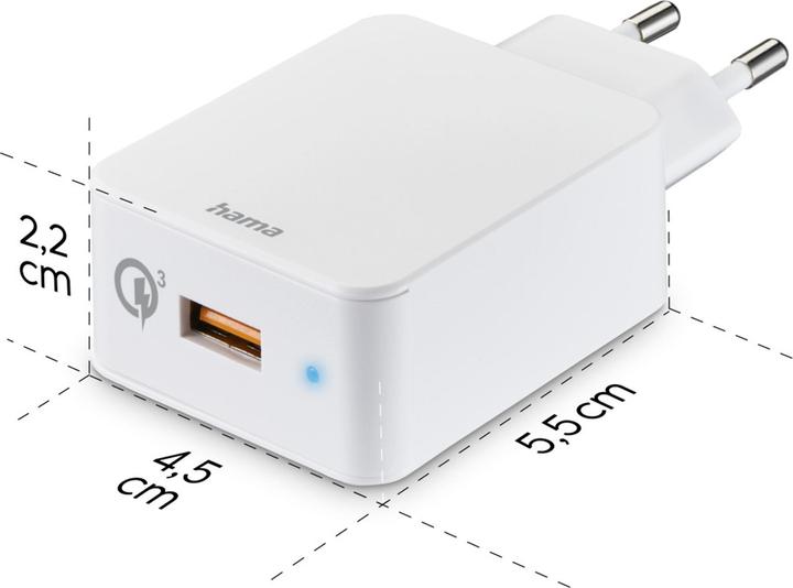 Actual product image Hama Qualcomm® Quick Charge™ 3.0 (19.50 W)