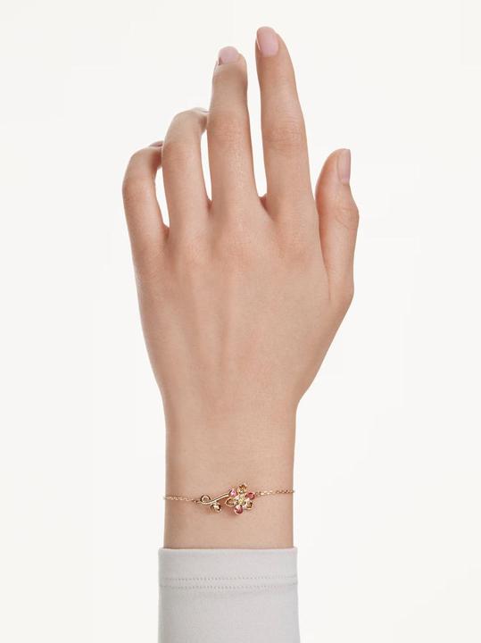Immagine prodotto Swarovski Idyllia Armband Verschiedene Schliffe Blume Mehrfarbig Goldlegierungsschicht (20 cm, Metallo Swarovski)