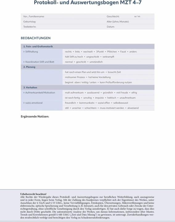 Nährwerte und Zutaten Protokoll- und Auswertungsbogen MZT 4-7 (Deutsch, Wolfgang Dahms, 2026)