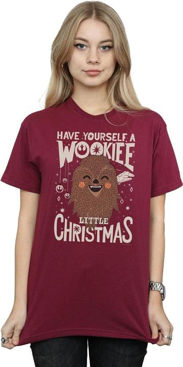 Image du produit Star Wars - T-shirt WOOKIEE LITTLE CHRISTMAS - Femme (M)