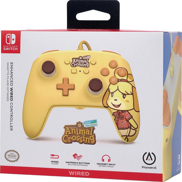 Productafbeelding PowerA Verbeterde bedrade controller voor Nintendo Switch - Animal Crossing: Isabelle (Switch)
