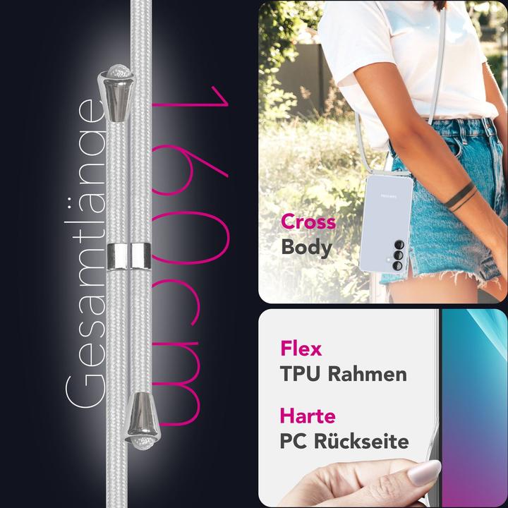 Produktbild Nalia Hangit - Klare Hülle mit Band zum Umhängen - Crossbody Lanyard Hardcover