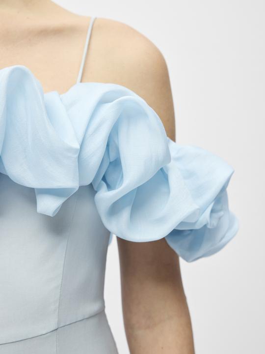 Produktbild Object Schulterfreies Maxikleid (40)