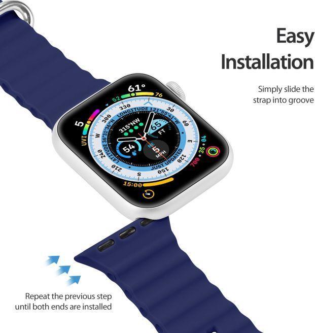 Produktbild Dux Ducis Strap Watch Strap 8 / 7 / 6 / 5 / 4 / 3 / 2 / SE (41 / 40 / 38mm) Silicone Band Bracelet N (38 mm, 40 mm, 41 mm, Silikon (liquid))