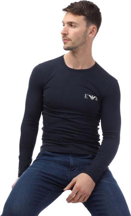 Actual product image Emporio Armani Mens Slim Long-Sleeved T-Shirt (S)