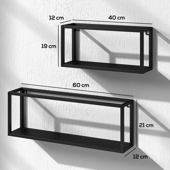 Produktbild Homcom Standregal Stahl Schwarz
