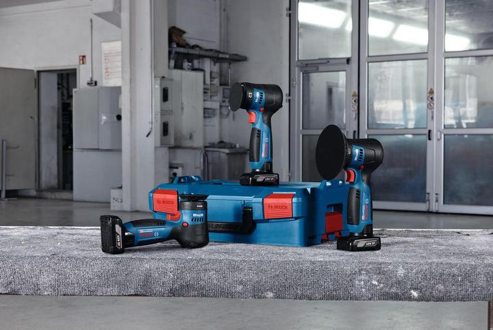 Productafbeelding Bosch Professional 12V System Akku-Polierer GPX 12V-77 (inkl. montiertem 77 mm Klett-Stützteller, 77 (Excentrische polijstmachine)