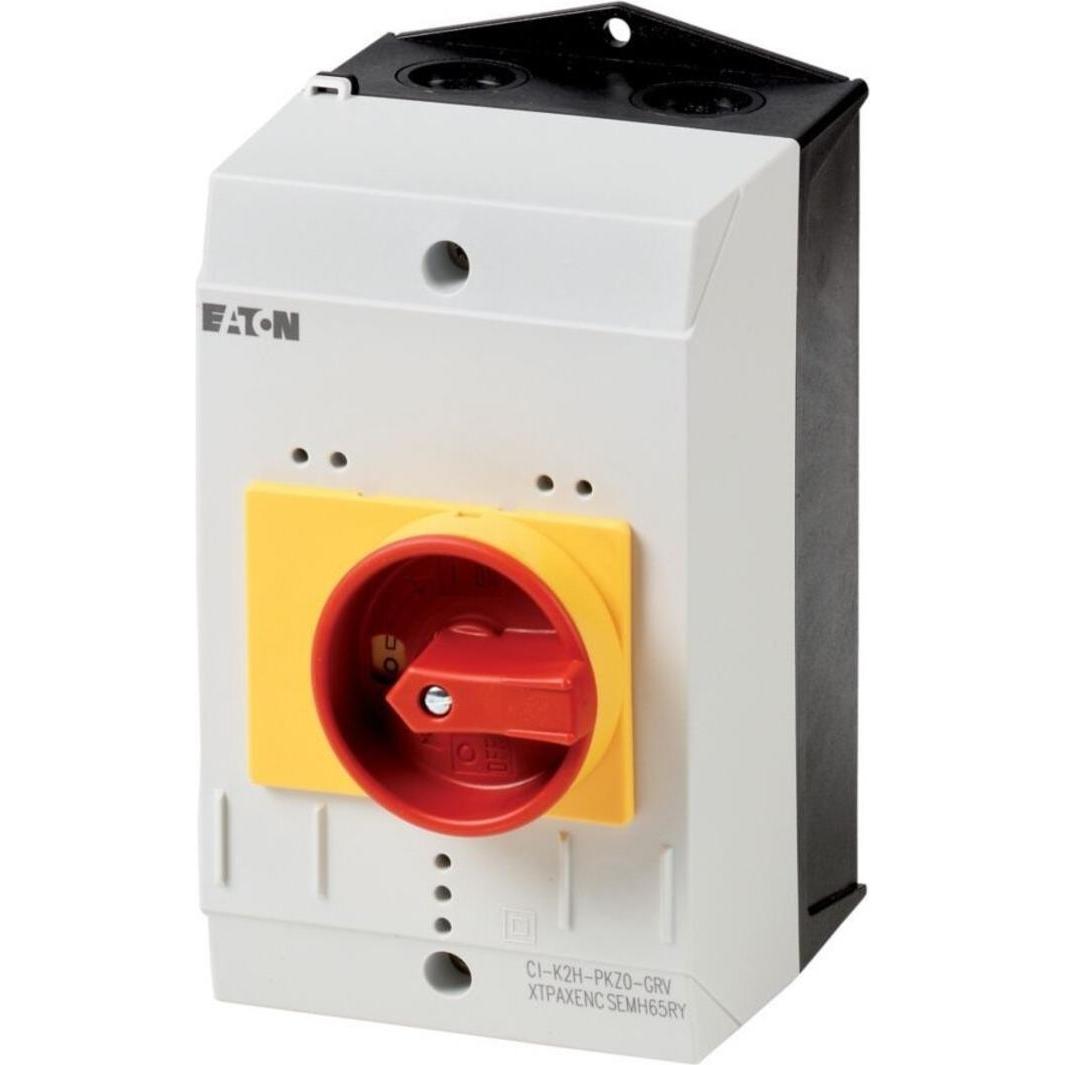 Eaton Leergehäuse mit NOT-Aus-Schalter (L x B x H) 160 x 100 x 130 mm Grau, Rot, Gelb CI-K2-PKZ0-GR 1 St. (Gehäuse), Ele...