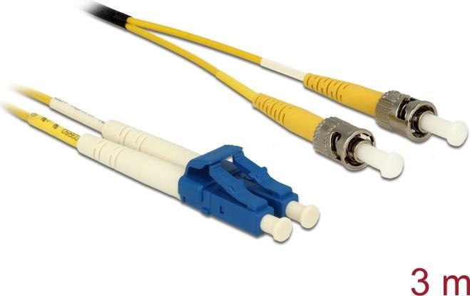 Actual product image Delock Fibre optic cable LC Duplex to ST Duplex Single (3 m)