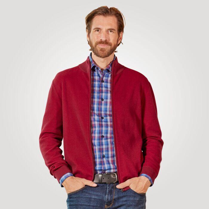 Image du produit Artime Cardigan avec structure gaufrée et fermeture éclair (M)