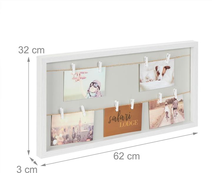 Produktbild Relaxdays Bilderrahmen (Pinnwand, 62 x 3 x 32 cm)