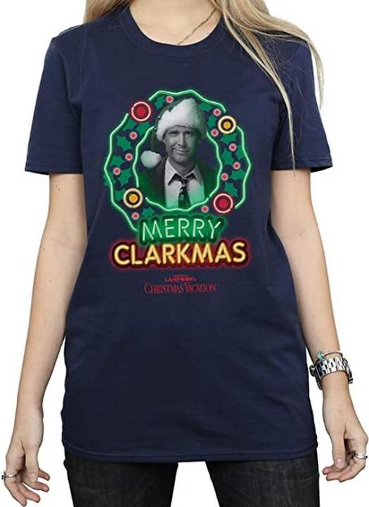 Immagine prodotto National Lampoon´s Vacation Maglietta in cotone Greyscale Clarkmas Donna/Ladies (L)
