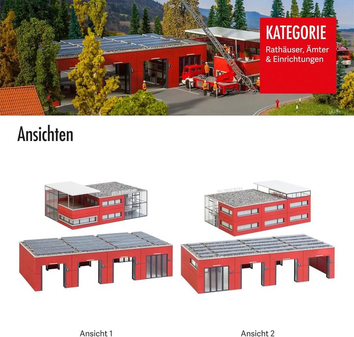 Image du produit Faller 130160 H0 Caserne de pompiers moderne