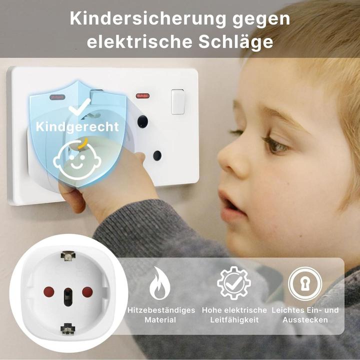 Actual product image Hermex Socket outlet adapter Schuko to Switzerland