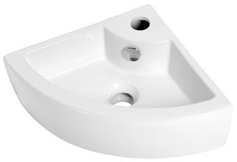 Productafbeelding Plieger Miami Fontein Toilet - Set - Hoekfontein 32 x 32 cm inclusief fonteinkraan en sifon - Keramiek - Wit (320 mm, 320 mm)