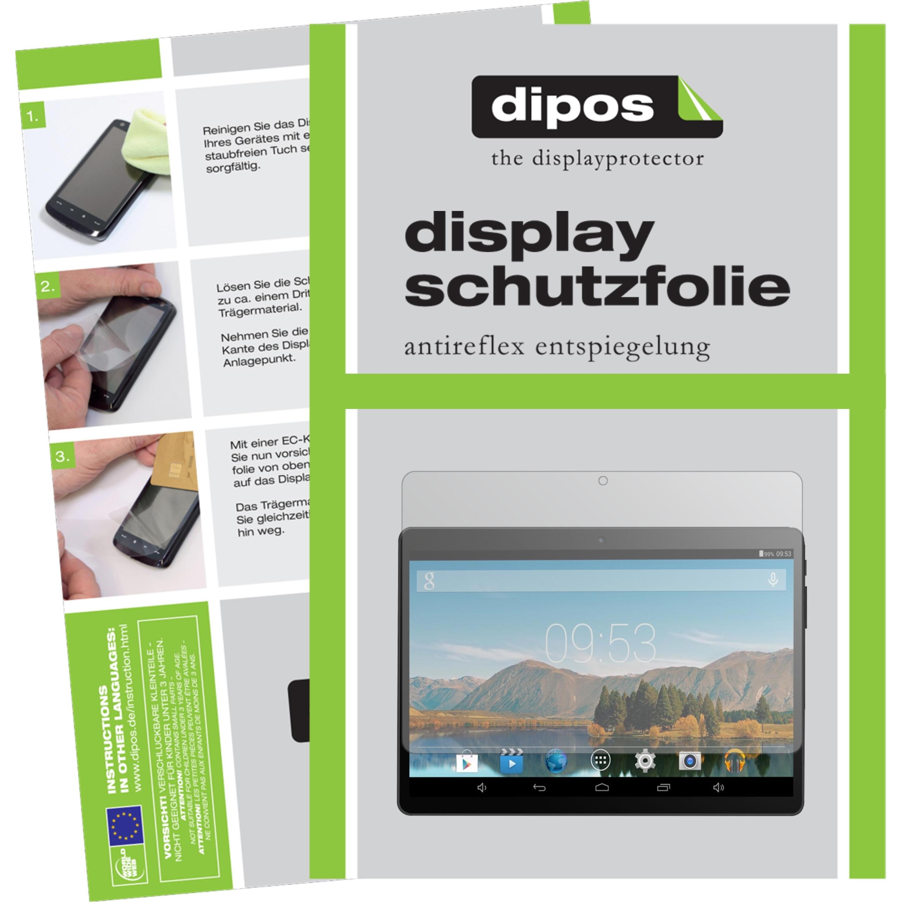 Dipos Displayschutzfolie Antireflex (2 Stück, Artizlee ATL-21), Tablet Schutzfolie