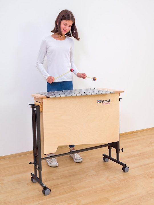 Produktbild Betzold Musik Bass-Metallophon + Ständerwagen (Metallophon)