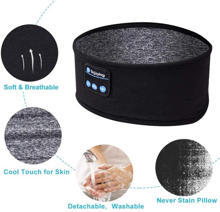 Actual product image PhoneLook Bluetooth sleep mask headband with integrated music speakers